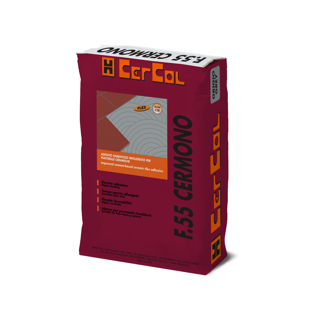 F55 CERMONO BIANCO TILE ADHESIVE 25KG BAG CERCOL ITALY - 11 BAG