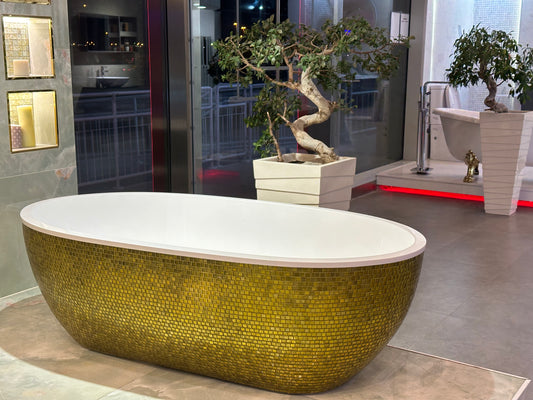 BATHTUB STONE ONE COMPO MOSAIC - AQUAMASS BELGIUM - 2 PCS