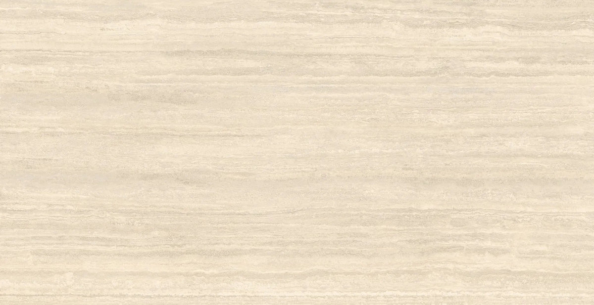 TRAVERTINI CLASSICO IVORY MATT RECT. PORCELAIN 59.5X118CM 10MM- Q CERAMIC - -8 M2