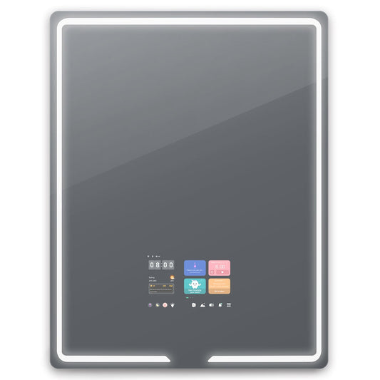 S7090 SMART MIRROR 700X900MM, 10.1 INCH TOUCH SCREEN, ANDROID 11 OS, 2+32G, CAPACITIVE TOUCH SCREEN WITH 10 TOUCH POINTS, FRAMELESS SLIM STRUCTURE, WITH LED BACKLIGHT - VERCON CHINA - 10 PCS