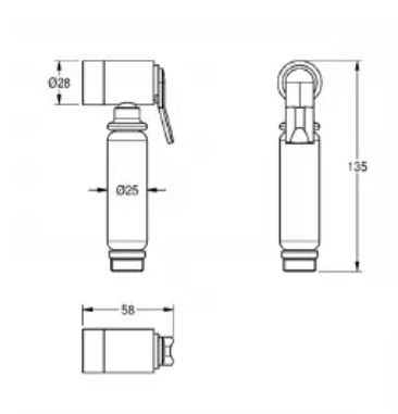 2000106368 SHTX007 TRIGGER SPRAY CHROME PLATED BRASS - FRANKE - 1 PCS