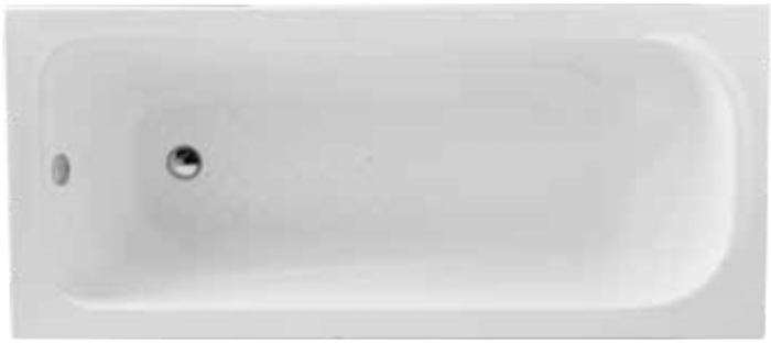 AVA ACRYLIC BATHTUB WHITE 170X75CM - SANITEC UAE - 40 PCS