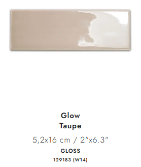 129183 GLOW TAUPE 5.2X16CM - WOW SPAIN - 59 M2