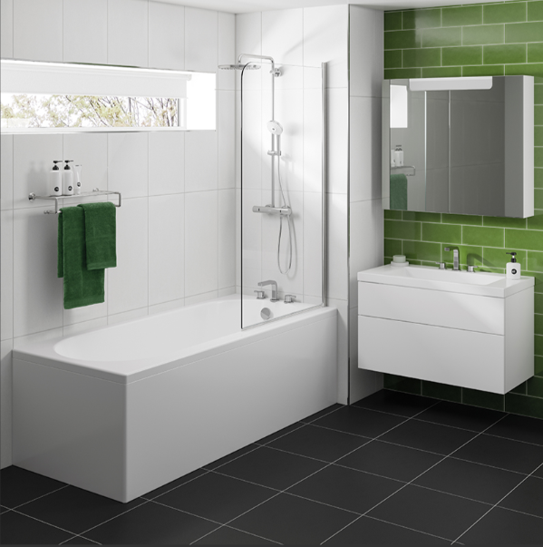 B1055 CASCADE SE BATH TUB 180X80 CM-TROJAN UK - 17 PCS