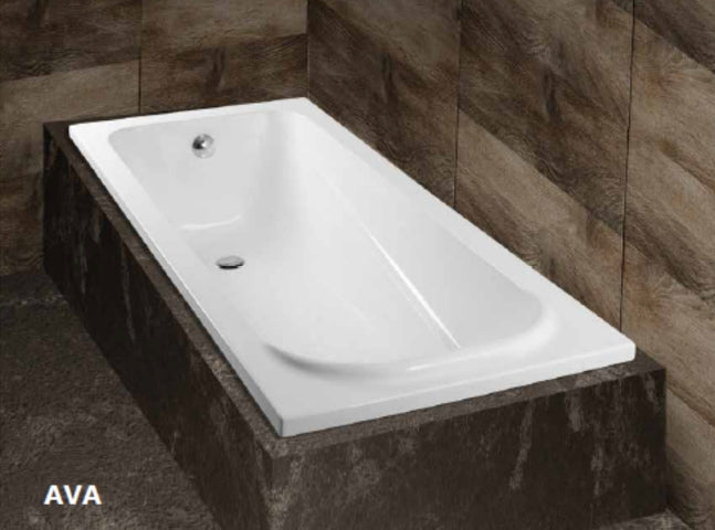 AVA ACRYLIC BATHTUB WHITE 170X75CM - SANITEC UAE - 40 PCS