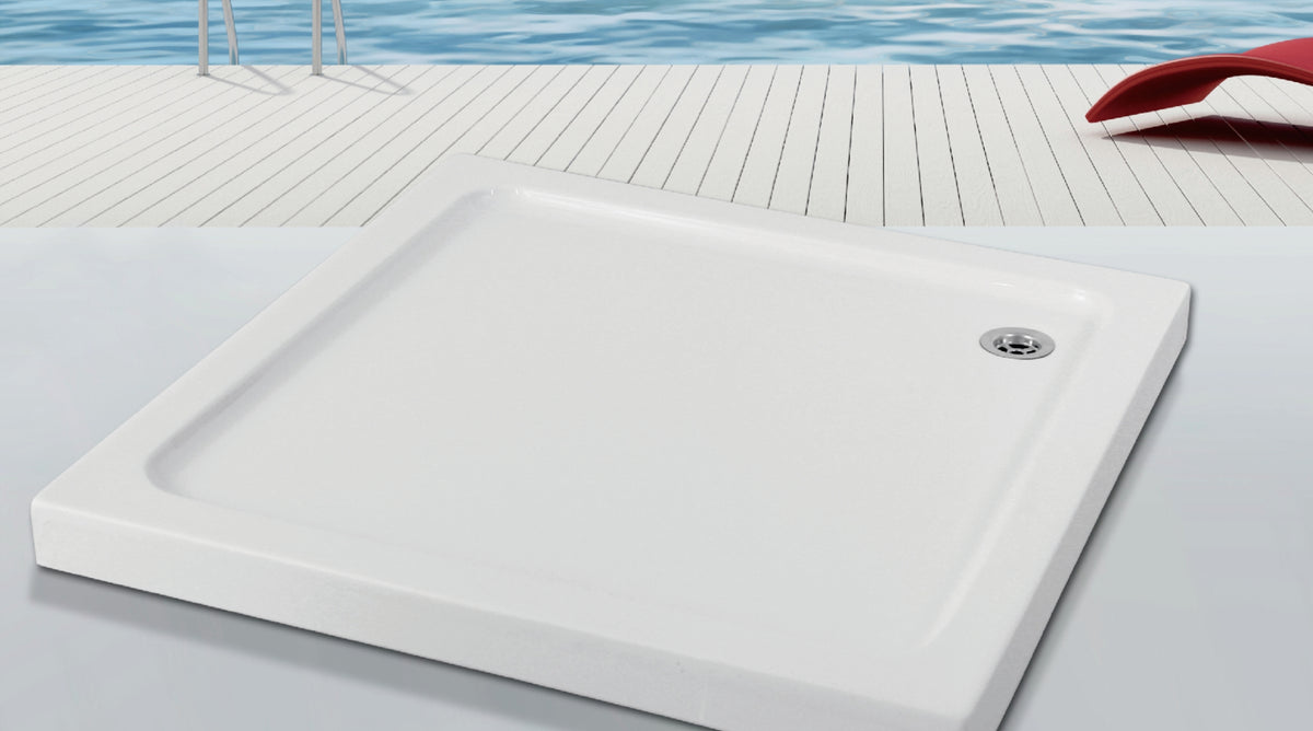 SQPL 175 ACRYLIC SHOWER TRAY WHITE 90X90CM - SANITEC UAE - 25 PCS