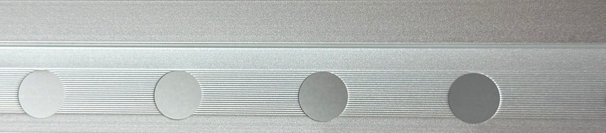 LAR12PM ALUMINIUM LISTELO R12X10 MM MATT SILVER 2.6 M - EMBEPLAST - 168 PCS