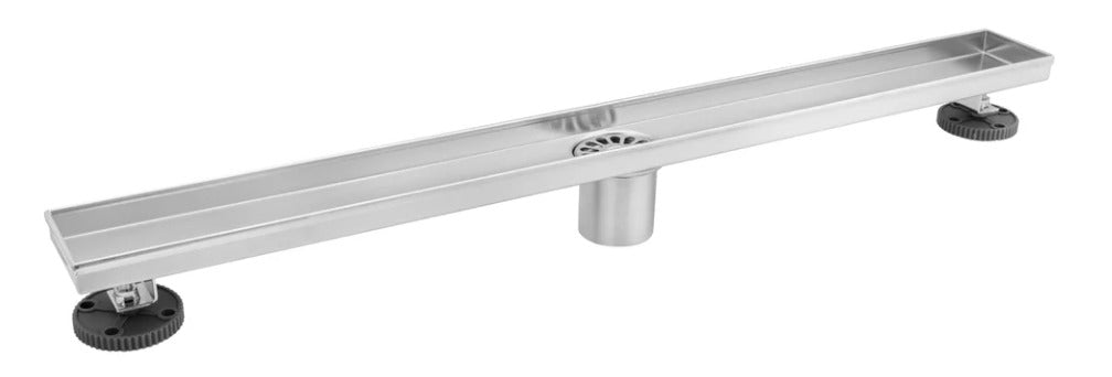 AQD-SCB-70070-316-BS CONTRACT SHOWER CHANNEL BASE 700X70X75MM (GRADE 316) BRUSHED STAINLESS STEEL - AQUADRAIN - 134 PCS