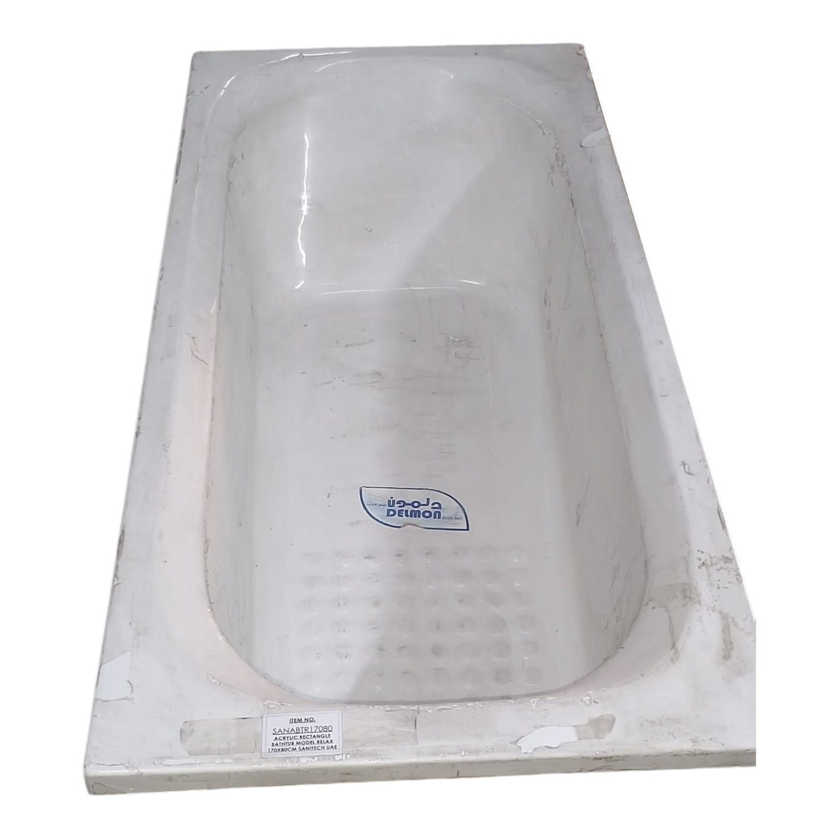 ACRYLIC RECTANGLE BATHTUB MODEL RELAX 170X80CM SANITECH UAE - 1 PCS
