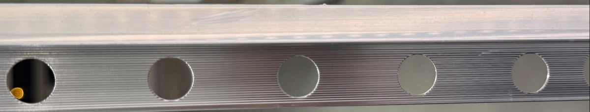 00A45PB ALUMINIUM BEVELLED EDGE 45o POLISHED SILVER 2.5 M - EMBEPLAST - 300 PCS