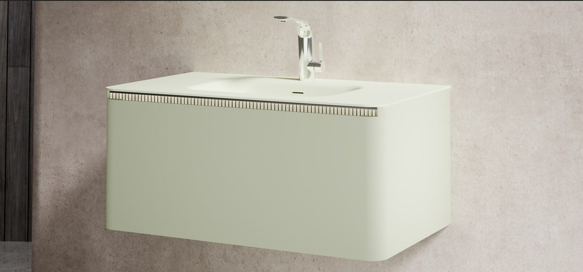 SUSIE-90 MDF CABINET 900X455X400MM WITH BD039-80 RESIN WASHBASIN - WONDERFUL HK - 0 SET