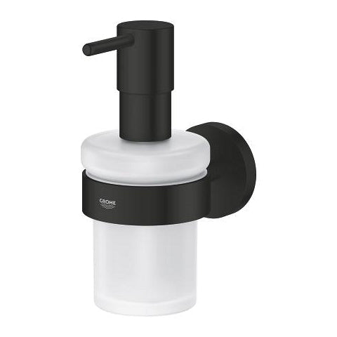 1022572430 ESSENTIALS SOAP DISPENSER WITH HOLDER - GROHE BLACK - 20 PCS