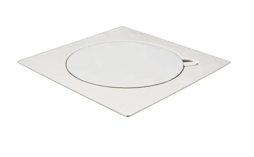 AQD-615P-A-PS FLOOR DRAIN VERTICAL OUTLET WITH ANTI-ODOUR POLISHED STAINLESS STEEL 150X150X20 MM BAGNODESIGN UK - 148 PCS