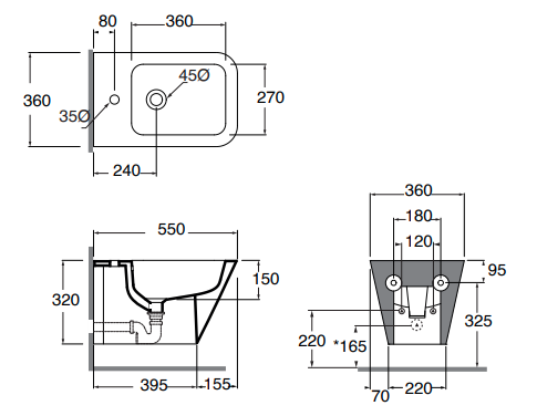 BUVCSPE00000BI E/C WALL-HUNG WC BUILD WHITE - AZZURRA ITALY - 1 PCS