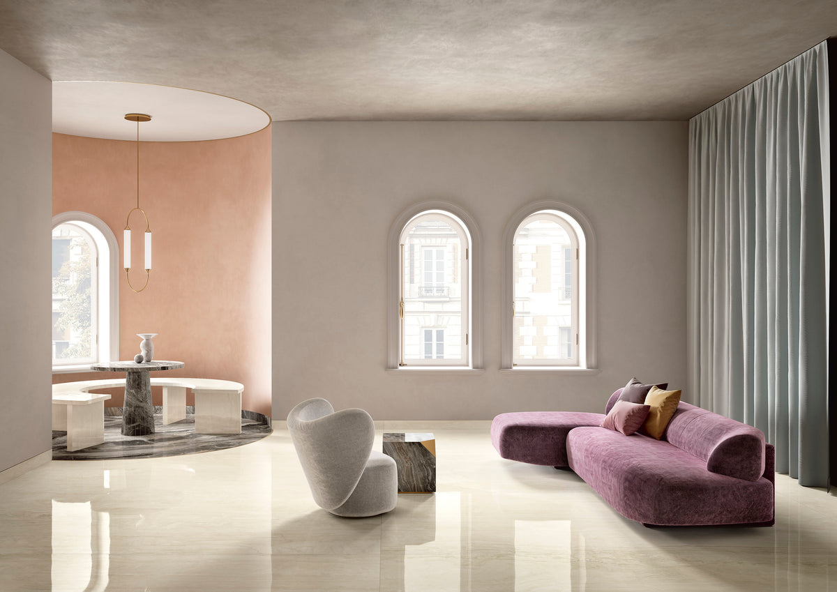 MAX. ETHER. TRAV. 6M LUC. PORCELAIN 150X75CM - GRANITIFIANDRE ITALY - 293 M2