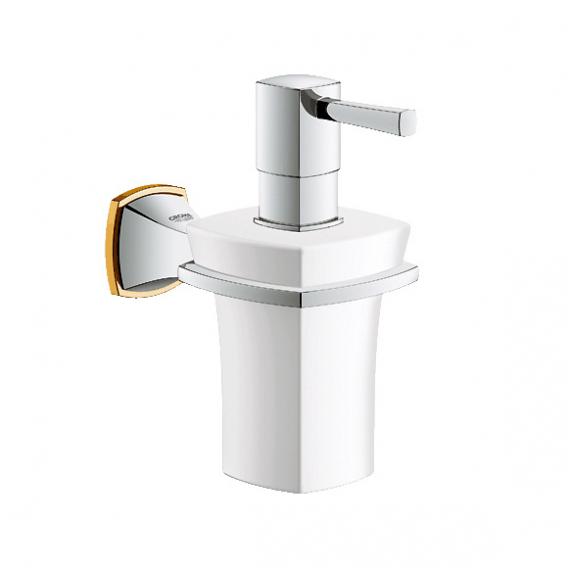 40627IG0 GRANDERA CERAMIC SOAP DISPENSER WITH HOLDER CHROME GOLD GROHE - 13 PCS