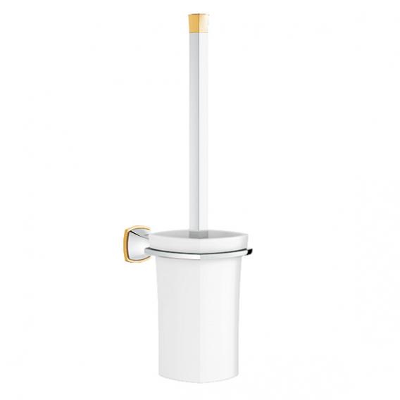 40632IG0 GRANDERA TOILET BRUSH CERAMIC TUMBLER SET CHROME GOLD GROHE - 5 PCS