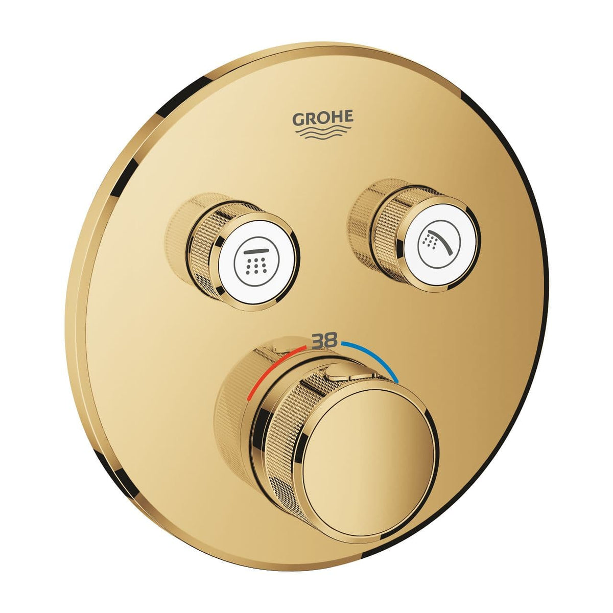 29119GL0 GROHTHERM SMARTCONTROL SAFETY MIXER FOR CONCEALED INSTALLATION WITH 2 VALVES - GROHE GOLD - 22 PCS