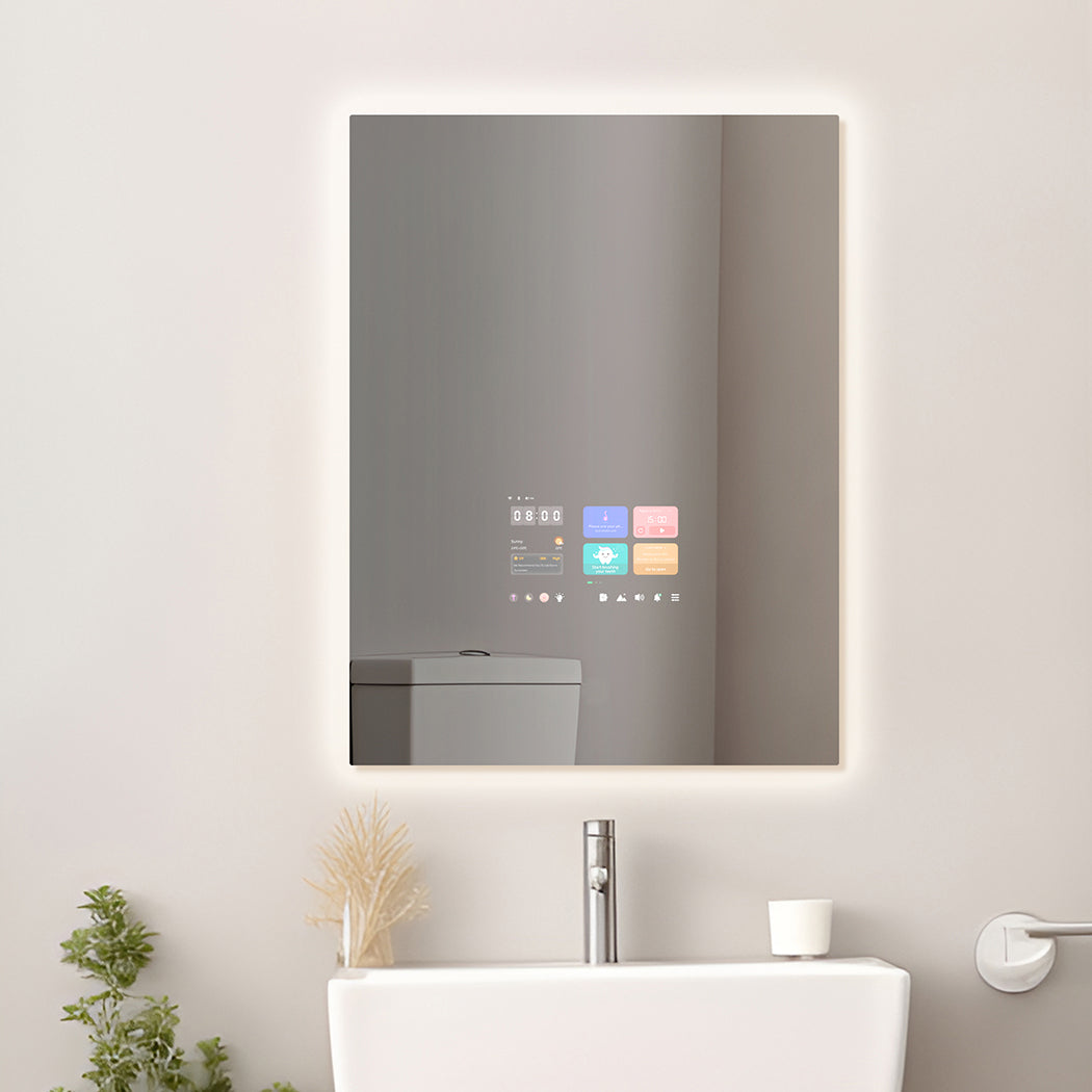 K7090 SMART MIRROR 700X900X30MM, 10.1 INCH TOUCH SCREEN, ANDROID 11 OS, 2+32G, CAPACITIVE TOUCH SCREEN WITH 10 TOUCH POINTS, FRAMELESS SLIM STRUCTURE, WITH LED BACKLIGHT - VERCON CHINA - 10 PCS