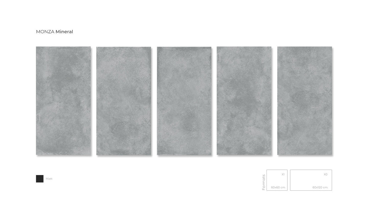 MONZA MINERAL MATT RECTIFIED 60X120CM - GRIFINE CERAMICS - 261 M2