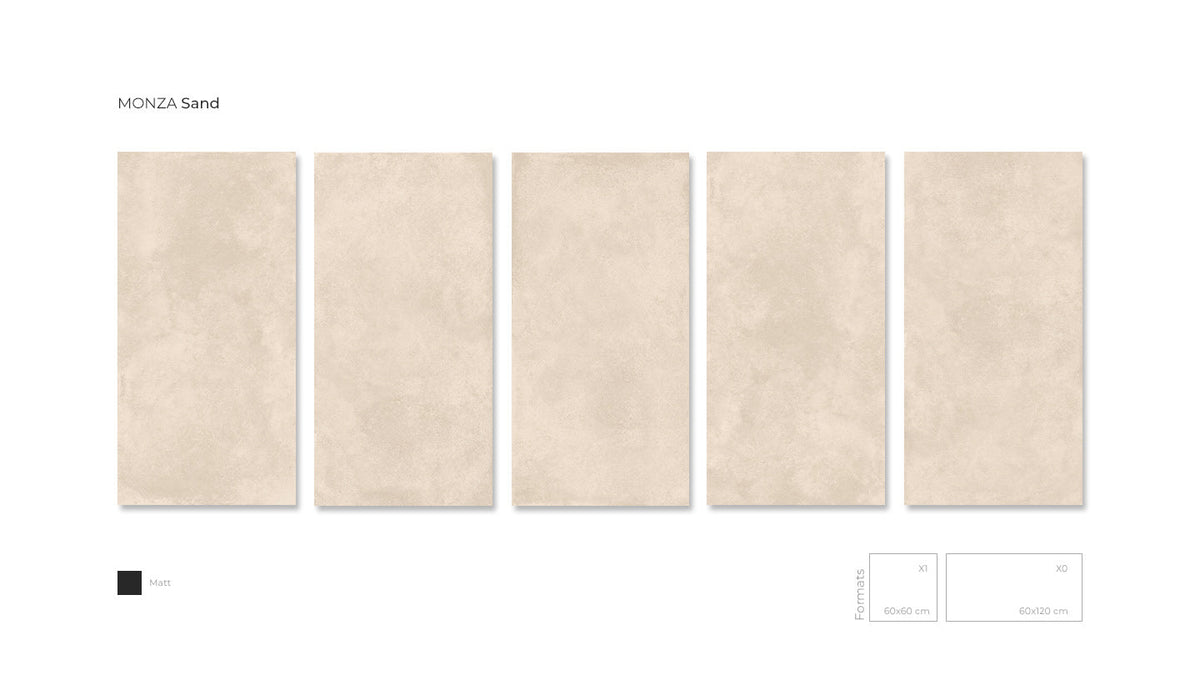 MONZA SAND MATT RECTIFIED 60X120CM - GRIFINE CERAMICS - 0 M2