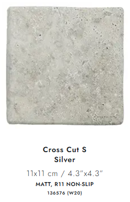 136576 CROSS CUT S SILVER 11X11CM - WOW SPAIN - 62 M2