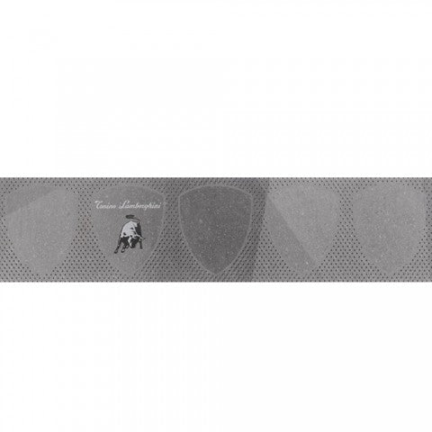 LE MANS ACCIAIO ORIZZONTALE TL18LM41 PORCELAIN HORIZONTAL DECOR WALL 18.5X75CM - LAMBORGHINI ITALY - 15 PCS