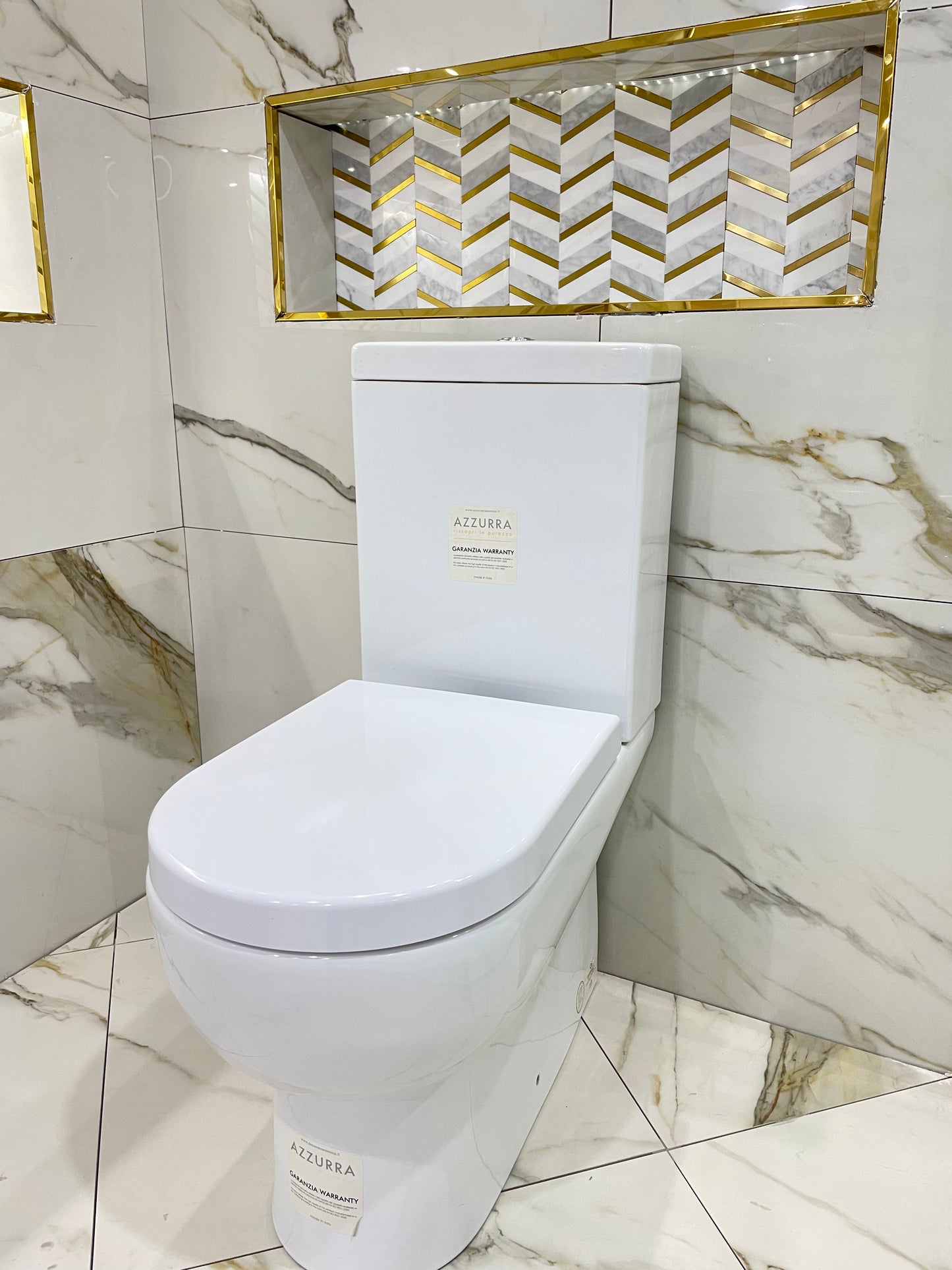 NUV100B1/MBP NUVOLA CLOSE COUPLED WC PAN WHITE S TRAP 19 CM WITH CVT (WITH SCREW) AZZURRA ITALY - 18 PCS