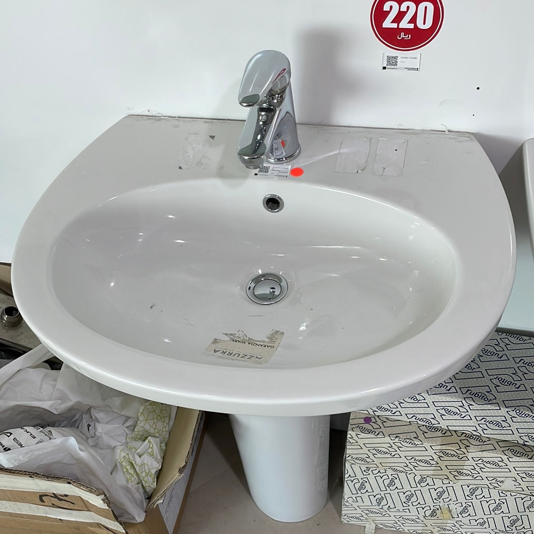 XCU200B1/64 CULT W/B WHITE 63CM (WITH SCREW) AZZURRA ITALY - 0 PCS