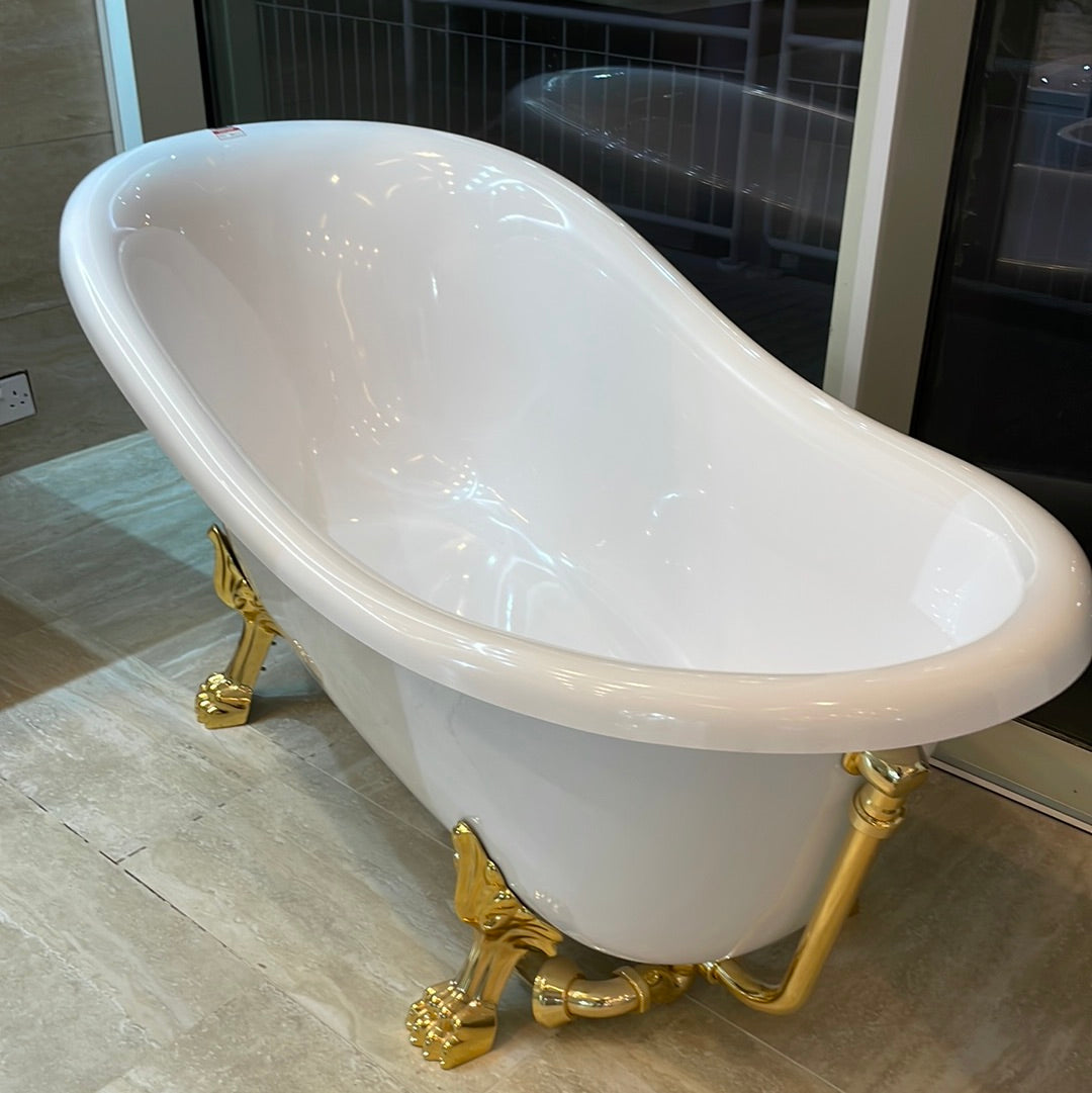 V112C VICTORIAN B/TUB W/WASTE FEET IN GOLD FINISH - AZZURRA ITALY - 0 PCS