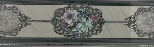 DECORADO ROYCE FLOR PERLA DECOR  25X75 CM ELMOLINO SPAIN - 1 PCS